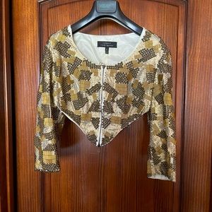 Crop beaded blazer. Size 6, made in India. In a very good condition.
